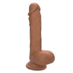 Фаллоимитатор-реалистик "Dual Density Silicone Studs 5' Brown"