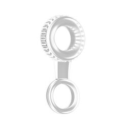 Эрекционное кольцо / разделитель мошонки "Sono #47 Сockring With Ball Strap Transparent"