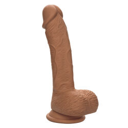 Фаллоимитатор-реалистик "Dual Density Silicone Studs 6.25' Brown"