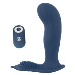 Анальный стимулятор "Vibrating Butt Plug With Nubs" (с вибрацией)
